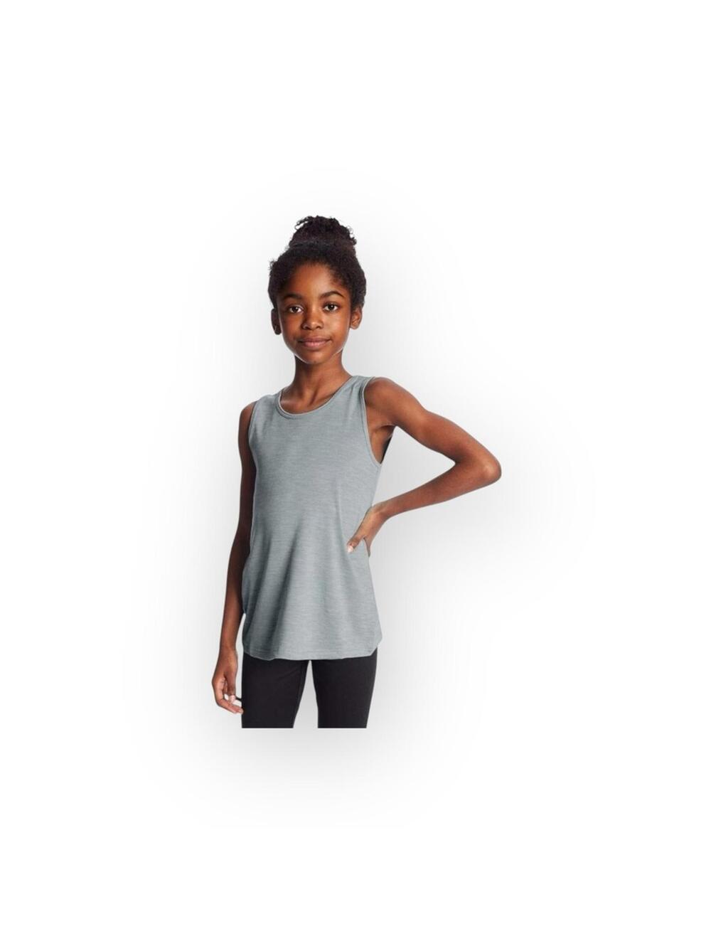 new Champion ★ C9 Performance Tank ★ Shale Tile Grey Heather ★ 6 6X Girls Small